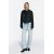 Zara Двубортный укороченный жакет из шерстяной смеси, Цвет: Черный, Размер: XS
