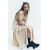 Zara Платье-рубашка с выемкой zw collection , Цвет: Коричневый, Размер: XS