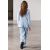 Zara Коллекция zw straight-leg flowing trousers , Цвет: Синий, Размер: S, изображение 3