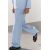 Zara Коллекция zw straight-leg flowing trousers , Цвет: Синий, Размер: S, изображение 4