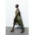 Zara Платье с эффектом складок и атласным покрытием , Цвет: Зеленый, Размер: M, изображение 3