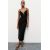 Zara Платье с разрезом из растяжимой ткани, Цвет: Черный, Размер: M
