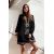 Zara Платье с контрастной вышивкой , Цвет: Черный, Размер: XS