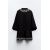 Zara Платье с контрастной вышивкой , Цвет: Черный, Размер: XS, изображение 4