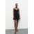Zara Вышитое короткое платье , Цвет: Черный, Размер: XXS