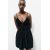 Zara Вышитое короткое платье , Цвет: Черный, Размер: XXS, изображение 6