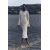 Zara Платье из смесового льна с круглым вырезом, длинными рукавами и подкладкой, Цвет: Бежевый, Размер: S, изображение 2