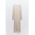 Zara Платье из смесового льна с круглым вырезом, длинными рукавами и подкладкой, Цвет: Бежевый, Размер: S, изображение 6