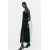 Zara Платье из льняной смеси с собранным прямым вырезом и тонкими бретельками, Цвет: Черный, Размер: XS, изображение 6
