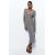 Zara Длинное вязаное полосатое платье с разрезом , Цвет: С принтом, Размер: M
