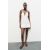 Zara Платье из плотного габардинового материала с панелями , Цвет: Белый, Размер: S