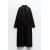Zara Рубашка-платье из поплина , Цвет: Черный, Размер: XL, изображение 4