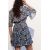 Zara Платье с принтованными оборками мини , Цвет: С принтом, Размер: S, изображение 3