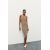 Zara Платье-бандо из рубчатого трикотажа , Цвет: Коричневый, Размер: M