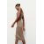 Zara Платье-бандо из рубчатого трикотажа , Цвет: Коричневый, Размер: M, изображение 4