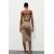 Zara Платье-бандо из рубчатого трикотажа , Цвет: Коричневый, Размер: M, изображение 5