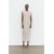 Zara Платье-миди с ребристым узором , Цвет: Бежевый, Размер: S