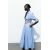 Zara Платье-рубашка с льняным поясом , Цвет: multicolor, Размер: XS, изображение 6
