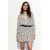 Zara Короткое платье с цветочным принтом и поясом , Цвет: multicolor, Размер: M, изображение 2