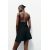 Zara Короткое платье с отделкой из кружева , Цвет: Черный, Размер: XS, изображение 5