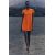 Zara Короткое вязаное платье , Цвет: Оранжевый, Размер: L, изображение 5
