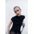 Zara Короткое облегающее платье из трикотажа с высоким воротником и короткими рукавами, Цвет: Черный, Размер: S, изображение 3