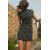 Zara Короткое облегающее платье из трикотажа с высоким воротником и короткими рукавами, Цвет: multicolor, Размер: S