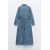 Zara   z1975 midi джинсовое платье , Цвет: Синий, Размер: XS, изображение 6
