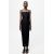 Zara Миди платье из 100% льна, Цвет: Черный, Размер: M