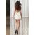 Zara Короткое платье на шею с открытыми плечами, Цвет: Бежевый, Размер: XS, изображение 5