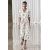 Zara Платье-миди из вискозного микса, Цвет: Бежевый, Размер: XS