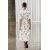 Zara Платье-миди из вискозного микса, Цвет: Бежевый, Размер: XS, изображение 2
