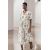 Zara Платье-миди из вискозного микса, Цвет: Бежевый, Размер: XS, изображение 4