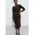 Zara Платье из кабельного вязания , Цвет: Коричневый, Размер: M