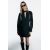 Zara Платье с вырезом на шею и драпировкой , Цвет: Черный, Размер: XS, изображение 2