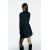 Zara Платье с вырезом на шею и драпировкой , Цвет: Черный, Размер: XS, изображение 4