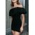 Zara  контраст разделителя off-the-shoulder платье , Цвет: Черный, Размер: S, изображение 2