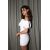 Zara  контраст: платье с открытыми плечами , Цвет: Белый, Размер: M, изображение 2