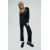Zara Комбинезон из крепа с поясом , Цвет: Черный, Размер: XS