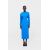 Zara Платье-миди из крепа , Цвет: Синий, Размер: XS