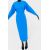 Zara Платье-миди из крепа , Цвет: Синий, Размер: XS, изображение 2