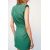 Zara Мини-платье из креповой ткани с подкладками на плечах , Цвет: Зеленый, Размер: XS, изображение 3