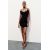 Zara Короткое платье из эластичной ткани, Цвет: Черный, Размер: XS