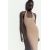 Zara Облегающее платье с открытой спиной и круглым вырезом горловины, Цвет: Коричневый, Размер: XS