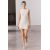 Zara Вязаное мини-платье с жемчужными бусинами , Цвет: Бежевый, Размер: XL