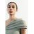 Zara Платье с асимметричным открытым плечом , Цвет: Зеленый, Размер: S, изображение 4