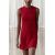 Zara Сохраняй мини-платье с простым вязанием , Цвет: Красный, Размер: S, изображение 2