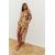 Zara Распечатанное платье из фатина с вырезом , Цвет: Жёлтый, Размер: S