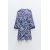 Zara Печатное мини-платье , Цвет: Синий, Размер: XS, изображение 3