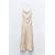 Zara Платье из печатного атласа , Цвет: Бежевый, Размер: S, изображение 7